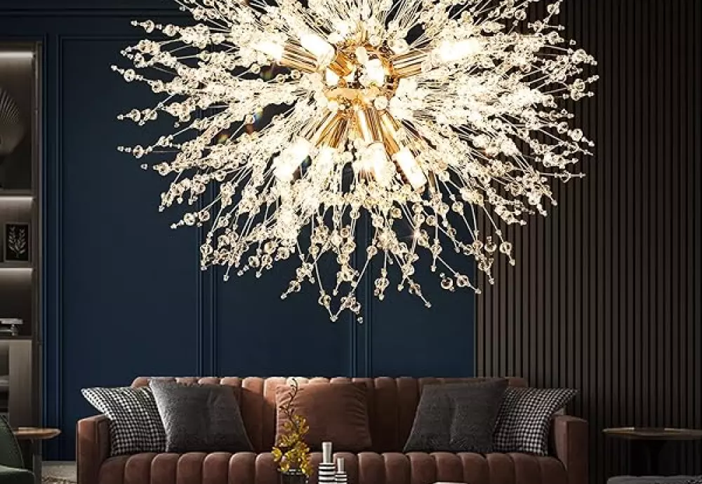 high ceiling crystal chandelier